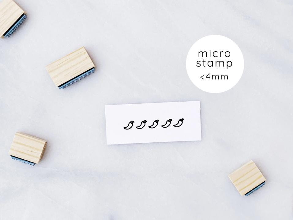 Hot Pepper Rating Rubber Stamp