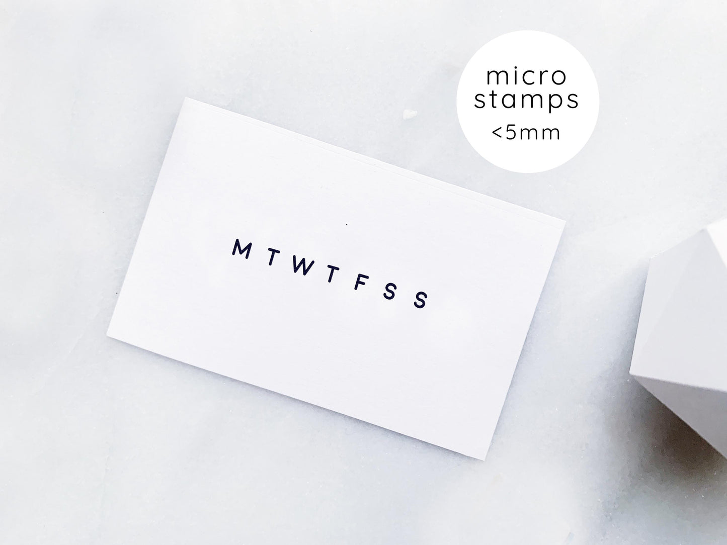 Vertical Week Bar Rubber Stamp