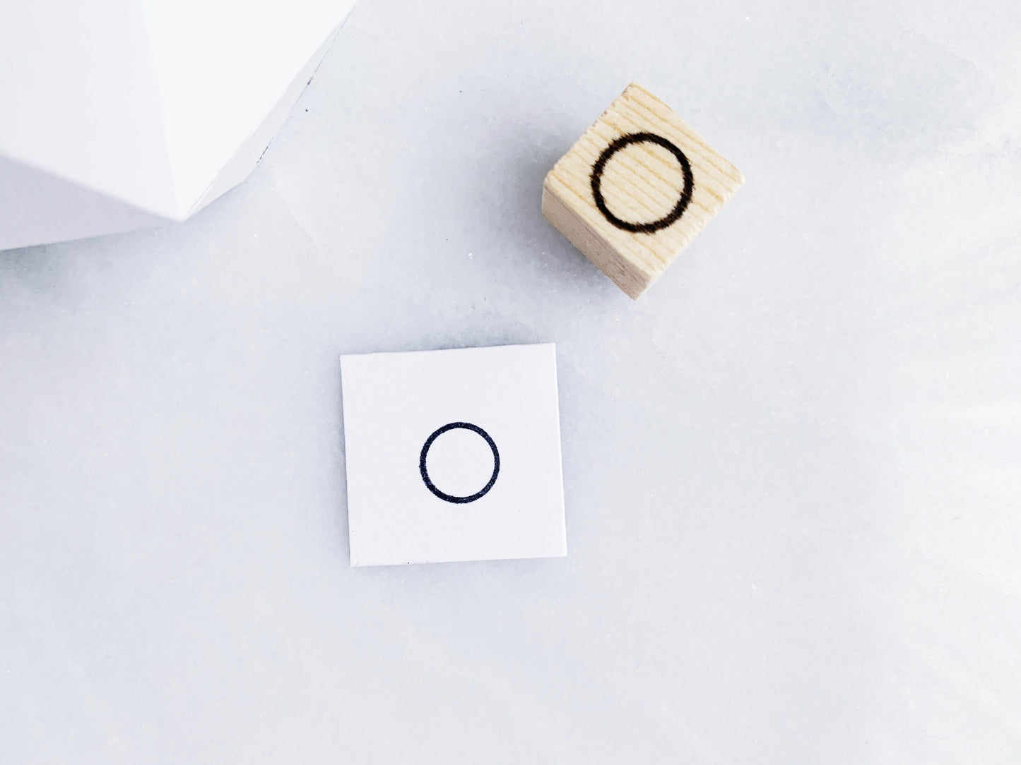 Geometric Shape Outlines Rubber Stamp Set