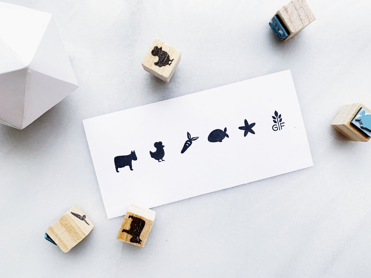 Complete Wedding Meal Option Rubber Stamp Set