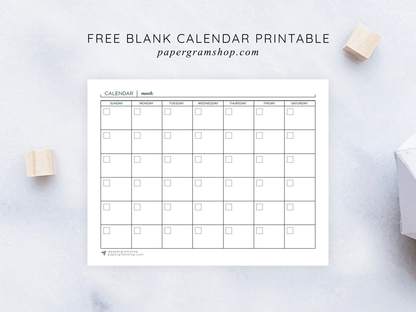 Free Calendar Printable