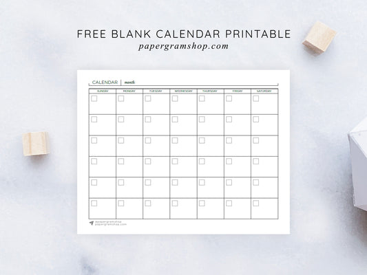 Free Calendar Printable
