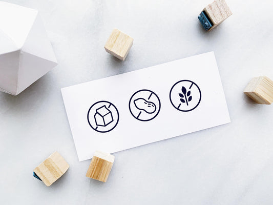 Allergens Rubber Stamp Set