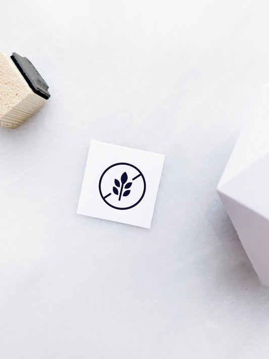 Gluten-Free Rubber Stamp