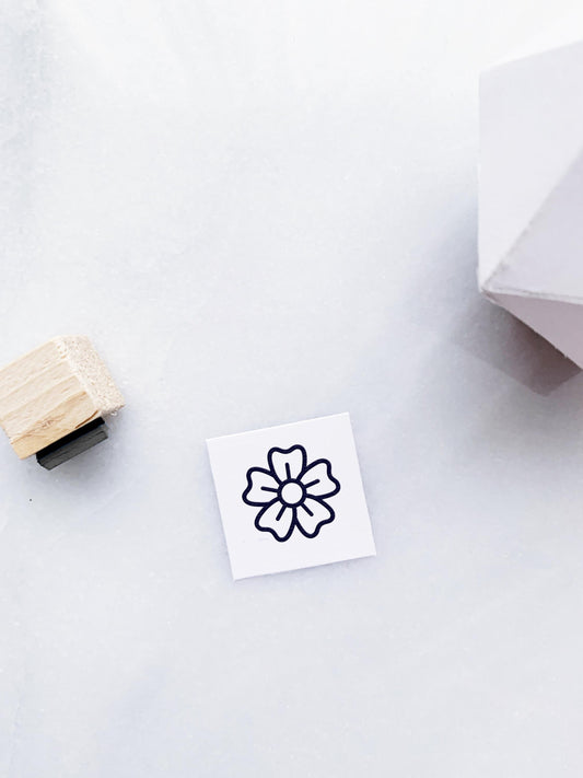 Five Dip Petal Flower Stamp