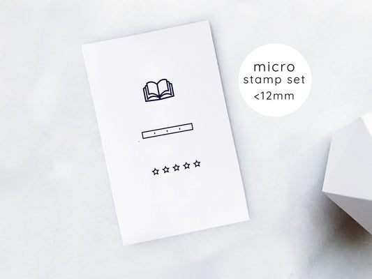 Book Lovers Rubber Stamp Set