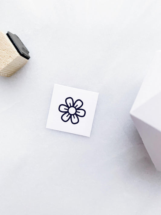 Six Petal Flower Stamp