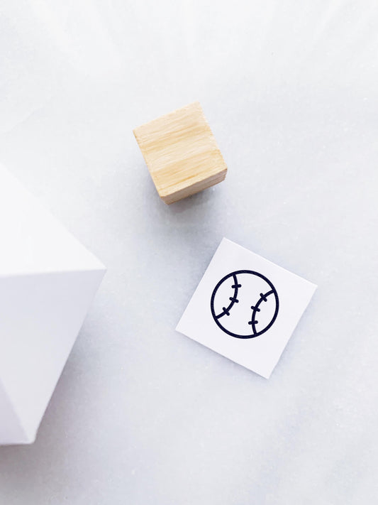 Baseball Rubber Stamp