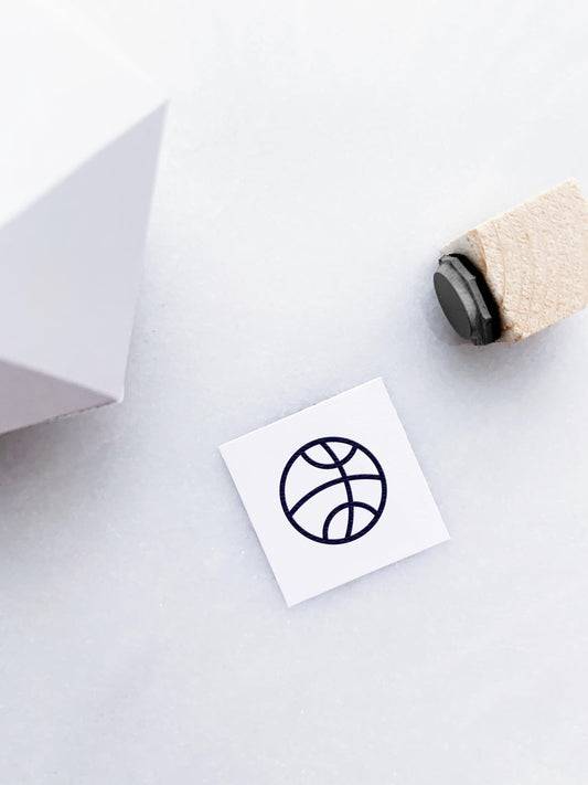 Basketball Rubber Stamp