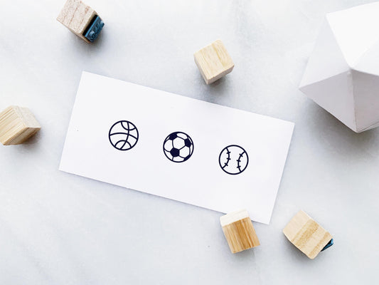 Sports Rubber Stamp Set