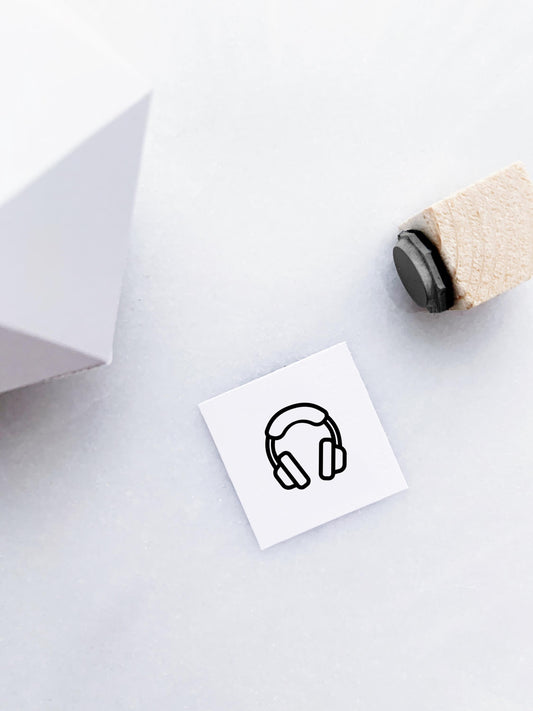 Small Headphones Stamp