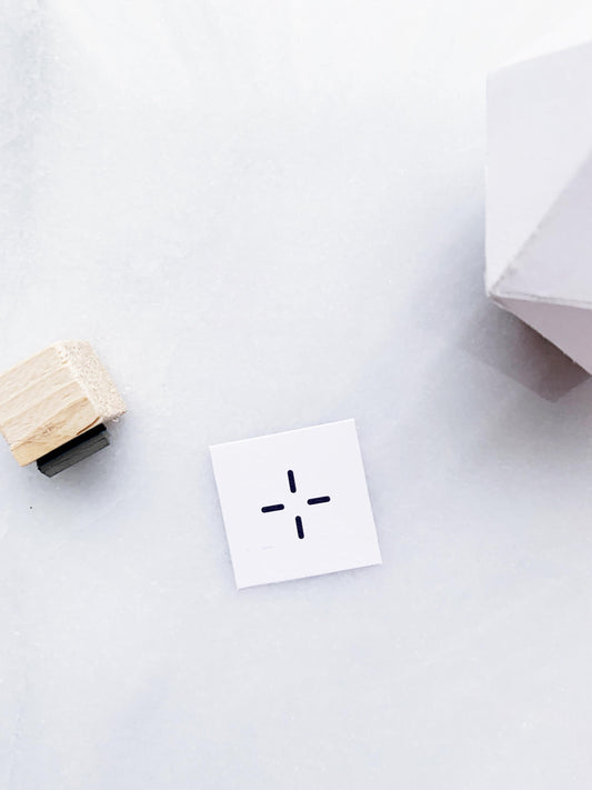Spark Cross Hair Rubber Stamp