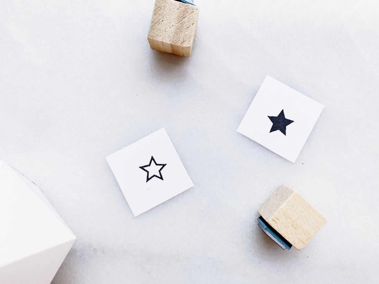 Small Star Rubber Stamp Set • Tiny Shape Stamps