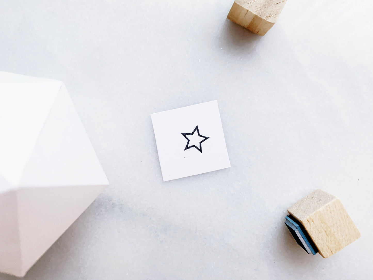 Small Star Rubber Stamp Set • Tiny Shape Stamps