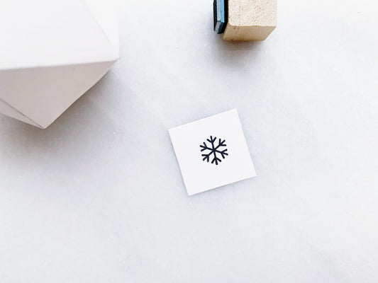 Small Snowflake Rubber Stamp • Winter Weather Stamp for Journals • Weather Stamp for Calendars and Planners