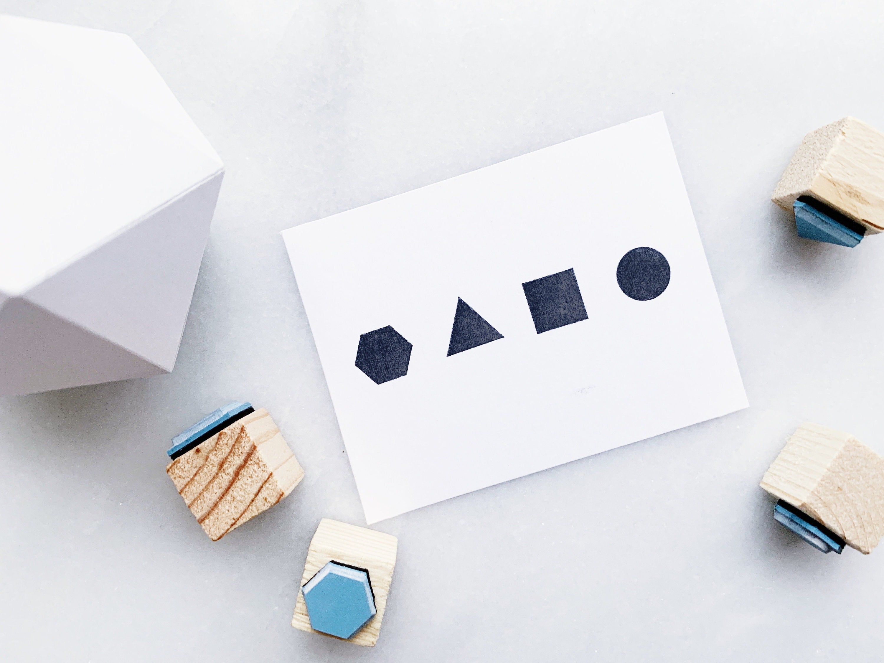 Geometric Shapes Rubber Stamp Set – papergramshop