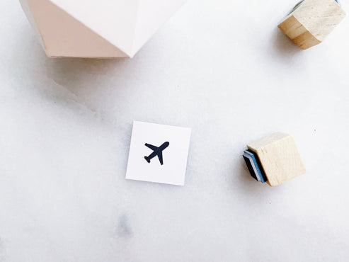 Flight and Travel Rubber Stamp Set
