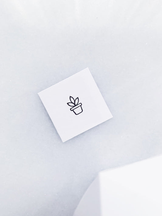 Small Succulent Stamp • Tiny Plant Rubber Stamps • Mini Stamps for Bullet Journals • Planner Stamps