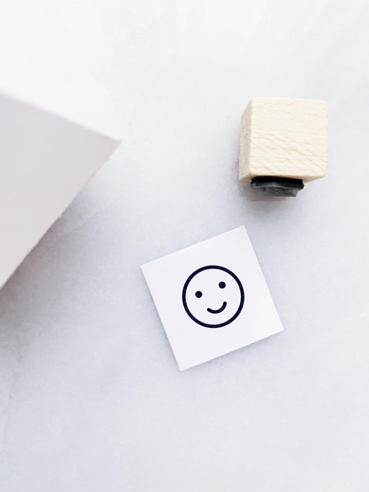 Smiley Face Rubber Stamp