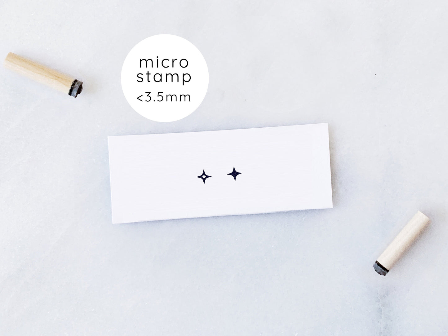 Micro Tiny Sparkles Rubber Stamp Set • Small Geometric Shape Rubber Stamps • Planner Stamps