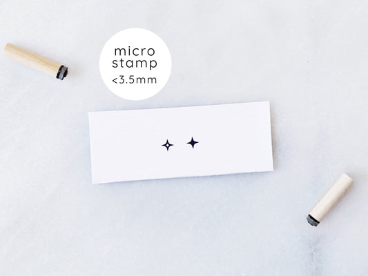 Micro Tiny Sparkles Rubber Stamp Set