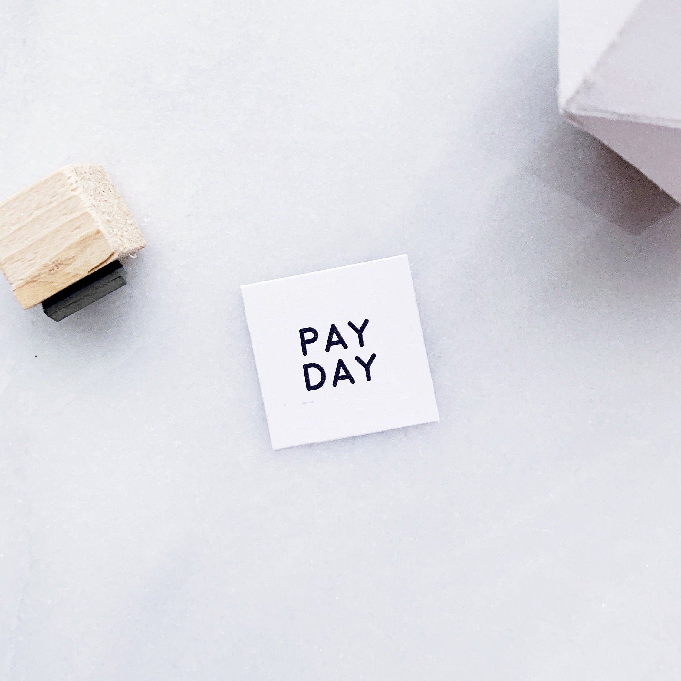 Pay Day Text Rubber Stamp – papergramshop
