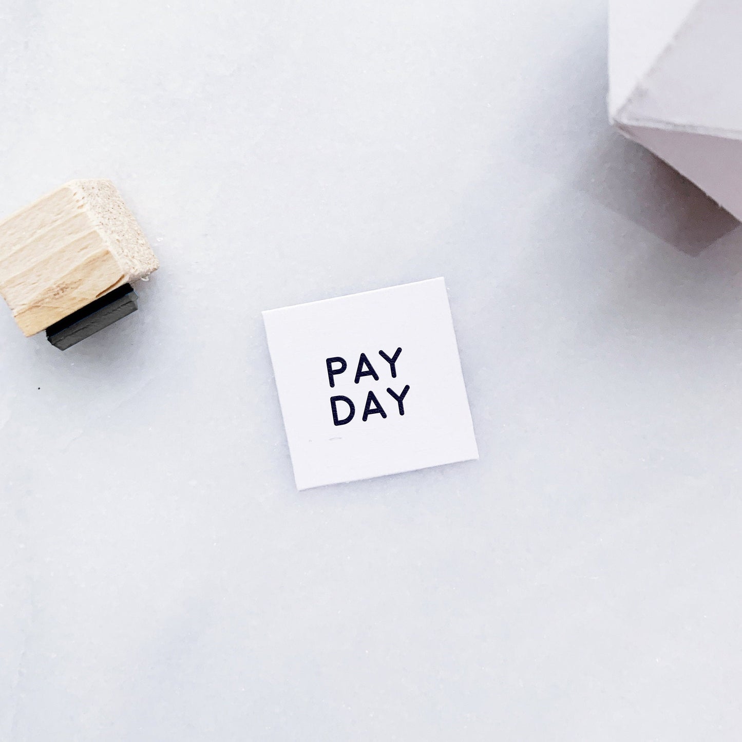 Pay Day Text Rubber Stamp