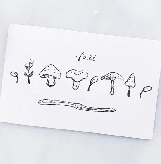 Sketchbook Mushroom Forage Stamp Set