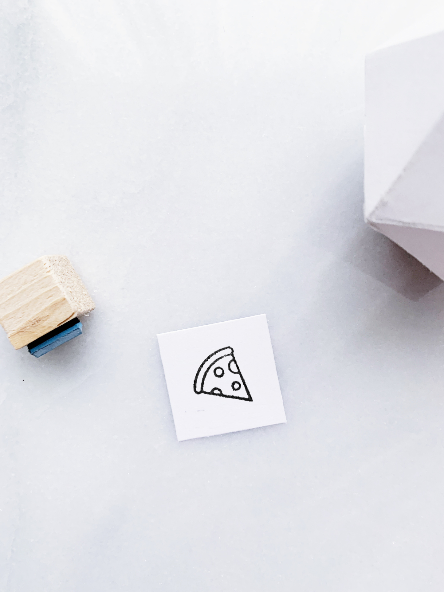 Pizza Rubber Stamp • Small Pizza Stamp for Journals and Planners • Tiny BUJO Stamps