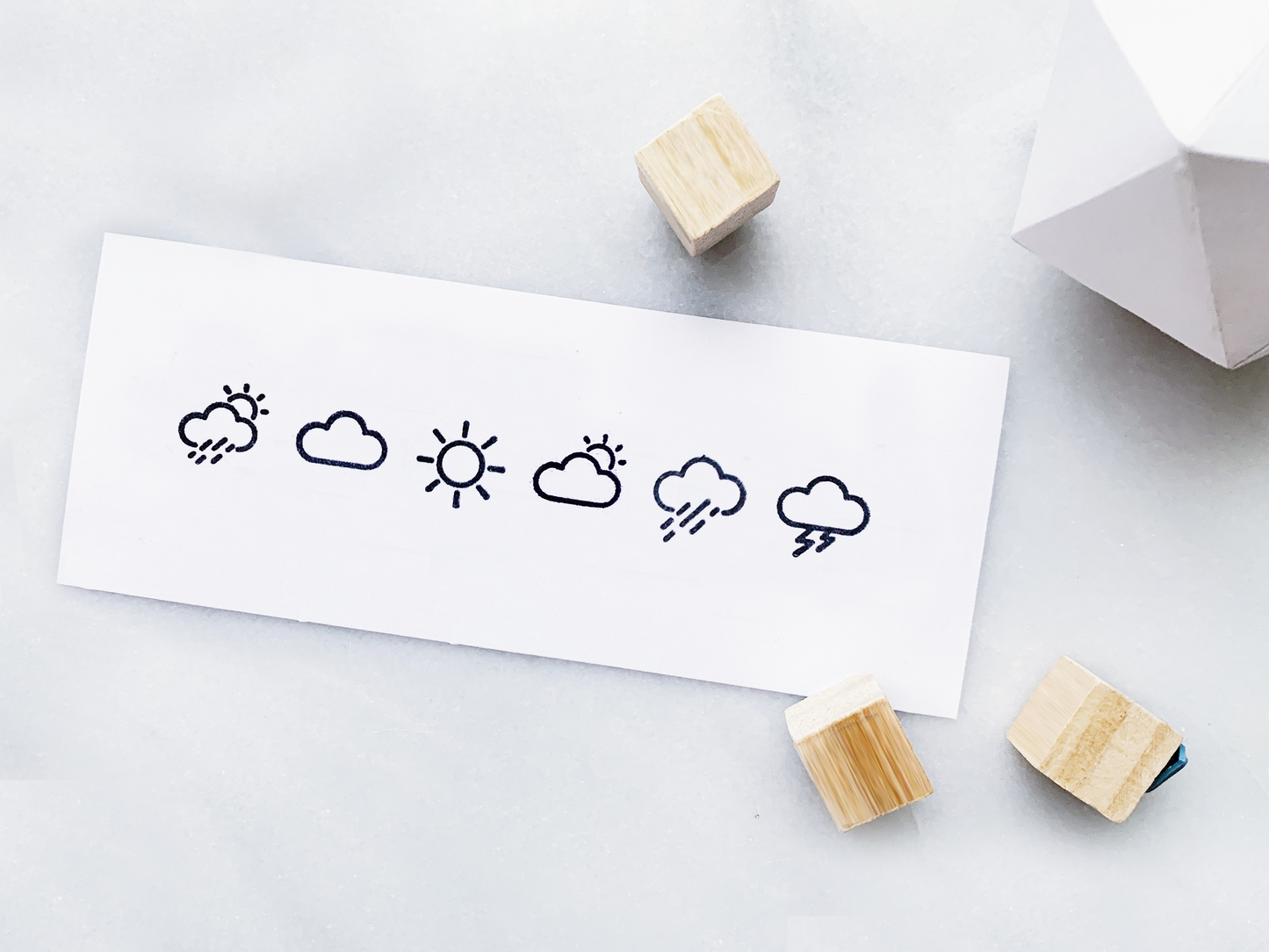 Small Weather Stamps for Planners and Bullet Journals • Weather Log Stamps • Weather Forecast Tracking Stamps